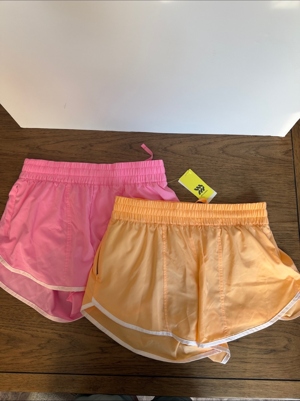 Women’s Pink and Peach Athletic Shorts Duo